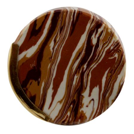 Brown Texture Stone Brass Cabinet knob